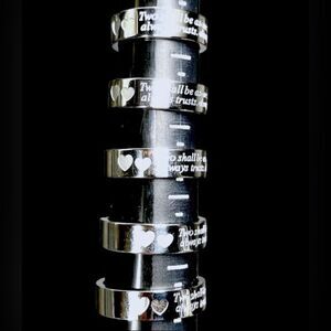 Stainless Steel “ Two shall be as one. Always protects. Always trusts. Always..”